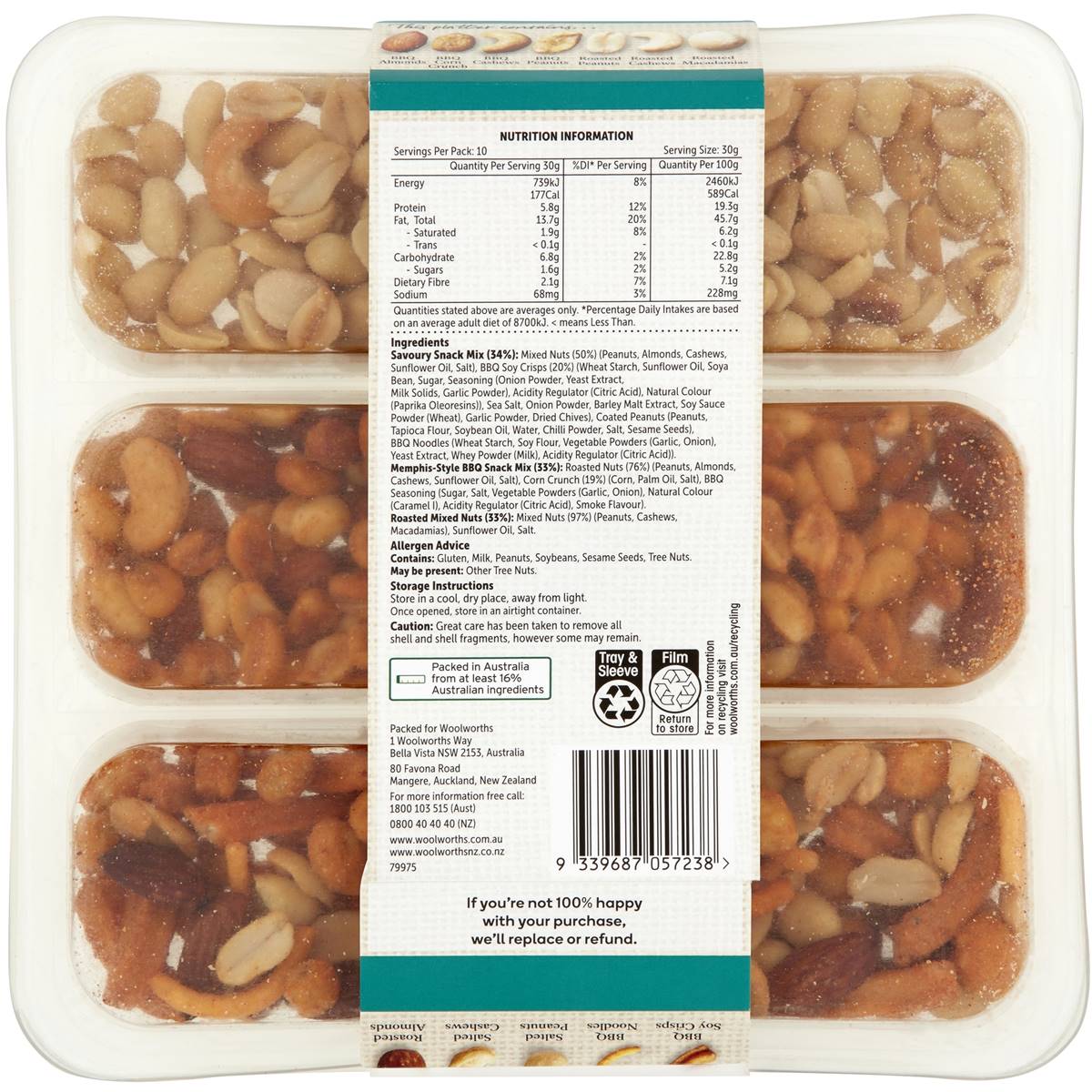 Woolworths Savoury Nut Entertainment Platter 300g Woolworths