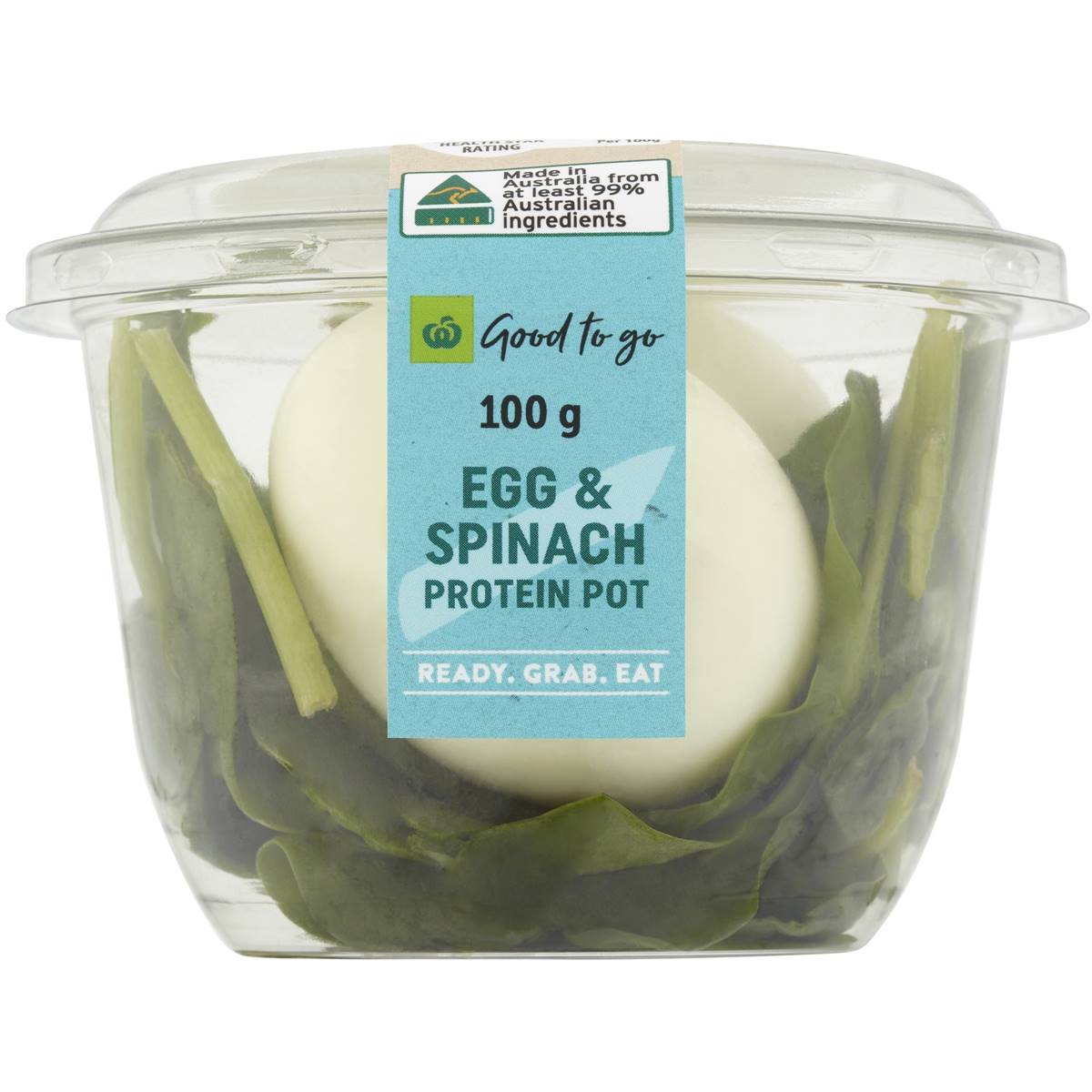 Woolworths Good To Go Egg & Spinach Pot 100g Woolworths