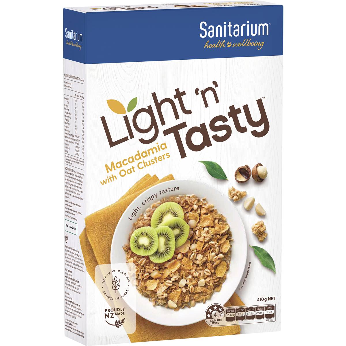 Sanitarium Light N Tasty Macadamia & Oats Clusters 410g Woolworths