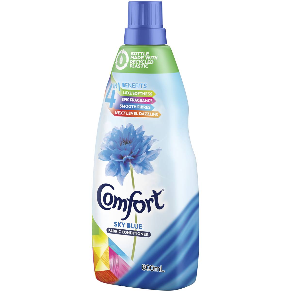 Comfort Fabric Softener Conditioner Sky Blue 800ml | Woolworths