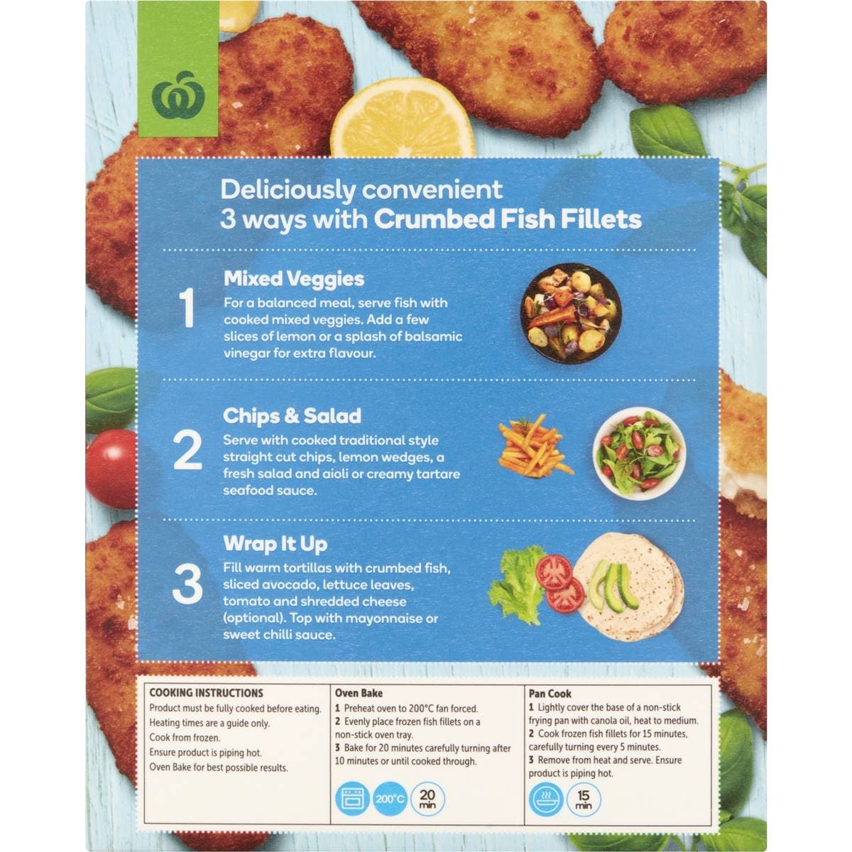 Woolworths Fish Fillets Crumbed 425g Woolworths