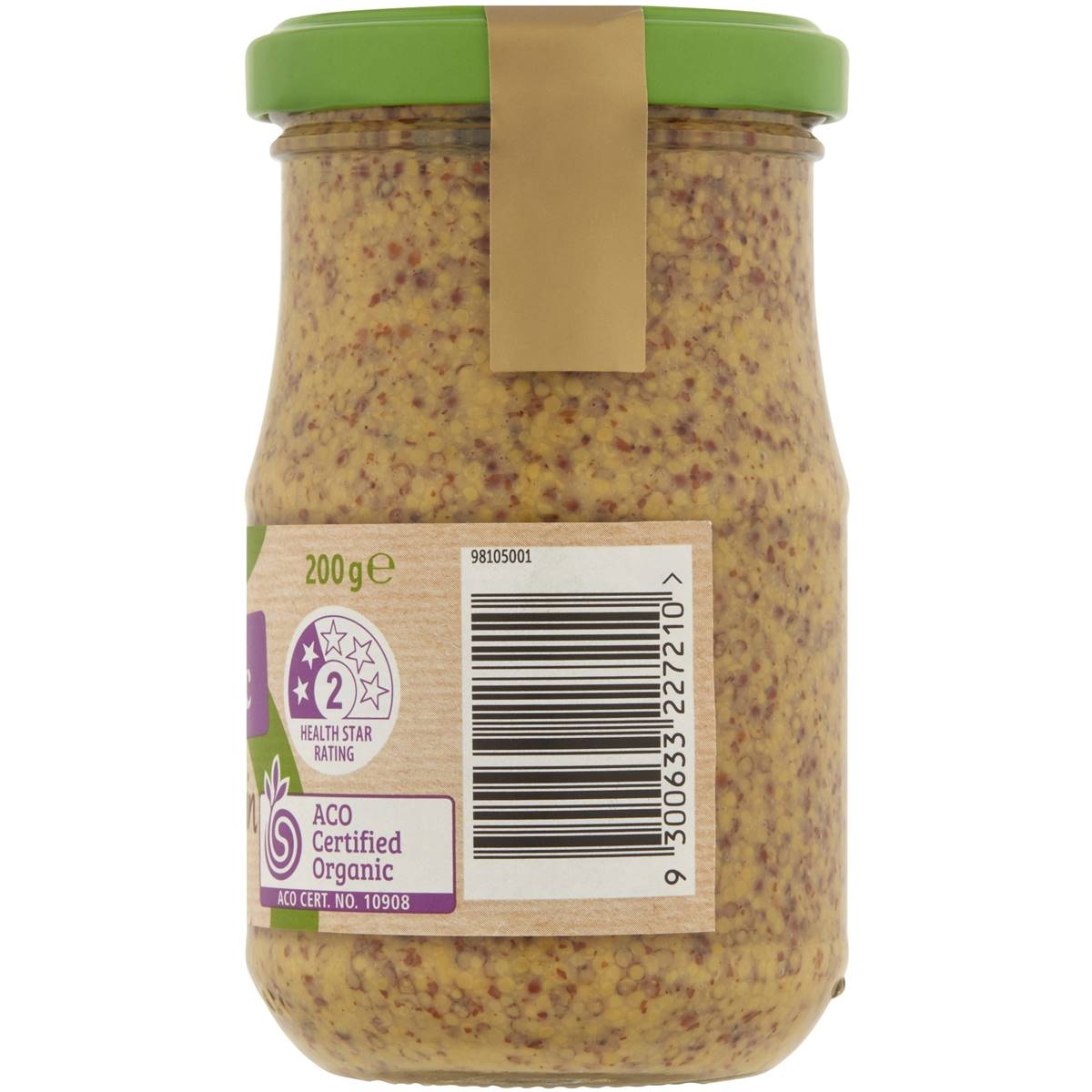 Macro Organic Whole Grain Mustard 200g | Woolworths