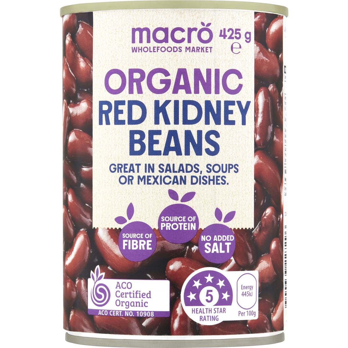 Macro Organic Red Kidney Beans 425g Woolworths