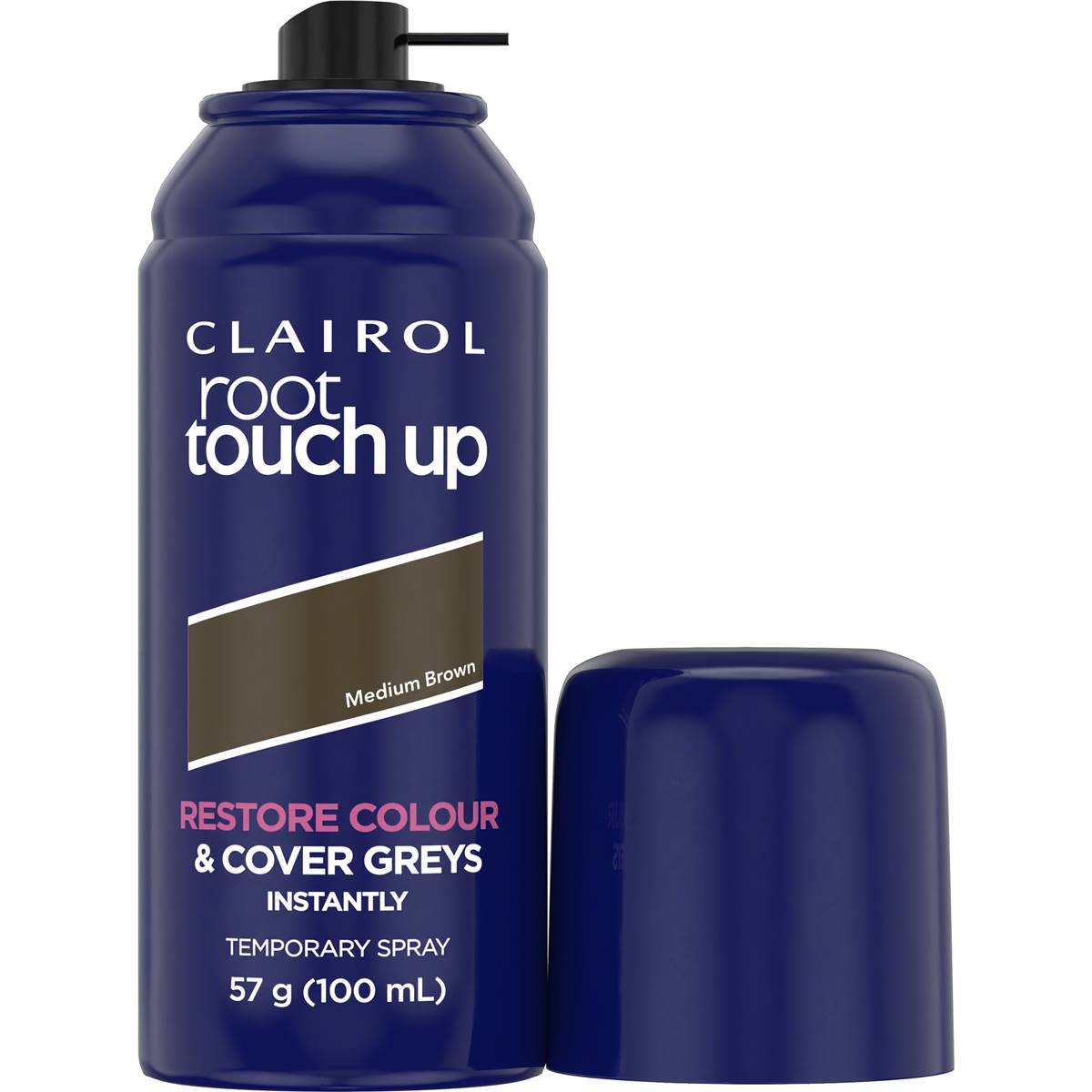 Clairol root touch up spray medium brown each woolworths