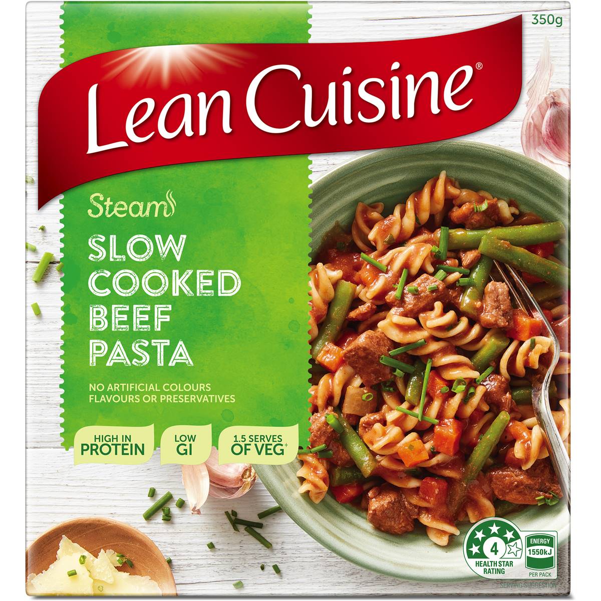 Lean Cuisine Steam Slow Cooked Beef With Tomato & Red Wine 350g