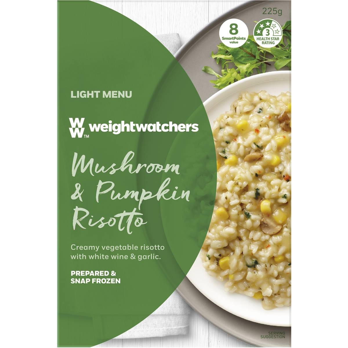 Weight Watchers Creamy Mushroom & Pumpkin Risotto Frozen Meal 225g