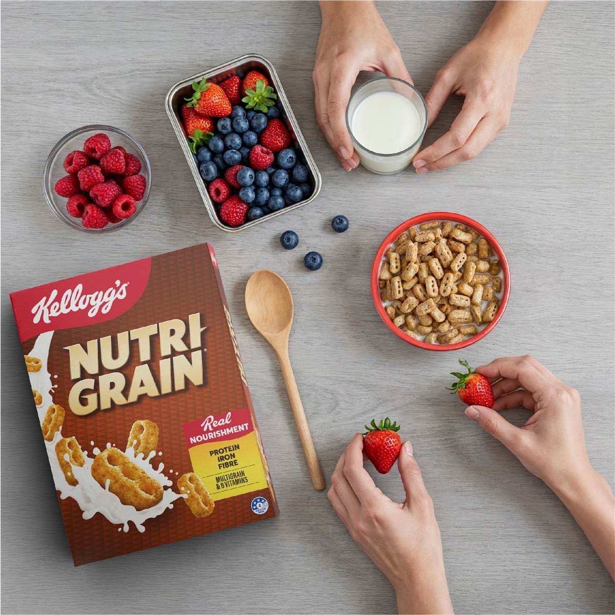 Kellogg's Nutri Grain Protein Breakfast Cereal 290g Woolworths