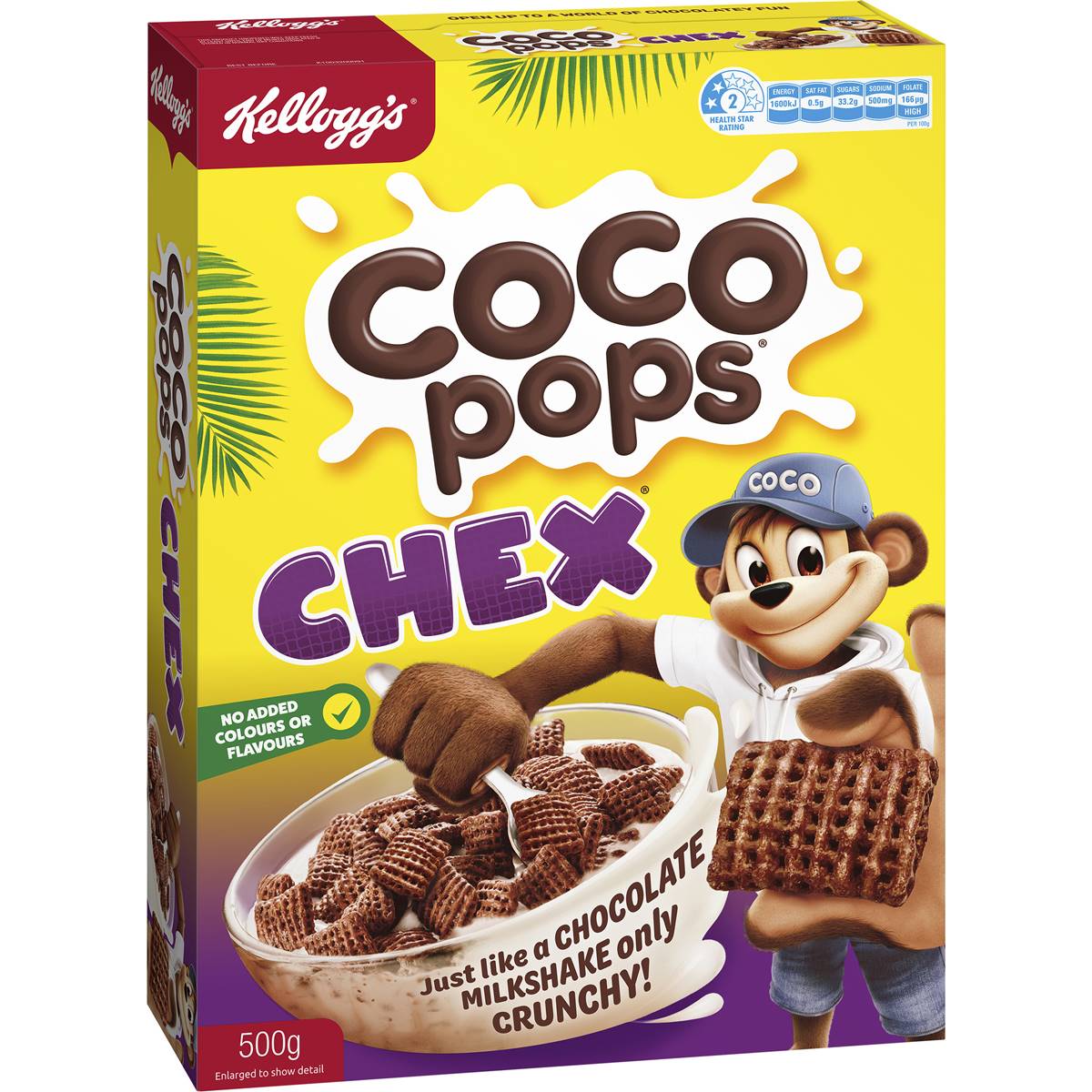 Kellogg's Coco Pops Chex Breakfast Cereal 500g | Woolworths