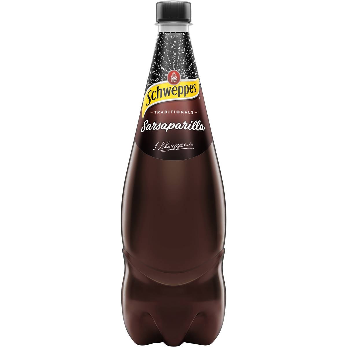 Schweppes Traditional Sarsaparilla Soft Drink Bottle Root Beer 1.1l ...