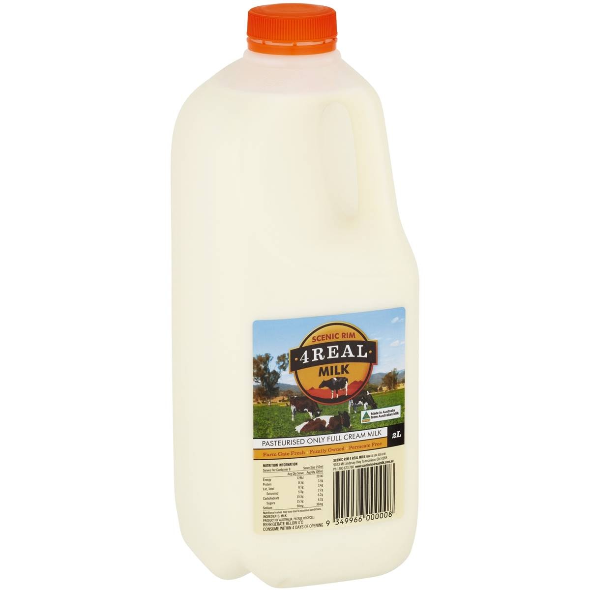 Scenic Rim 4 Real Full Cream Milk 2l | Woolworths