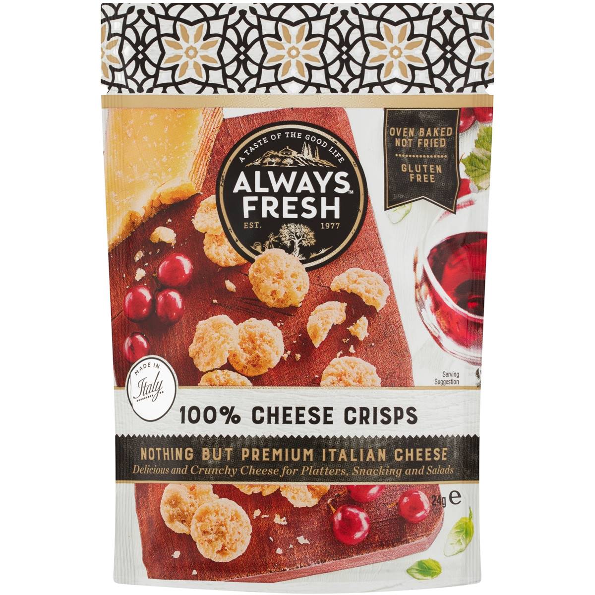 Always Fresh Cheese Crisps 24g Woolworths