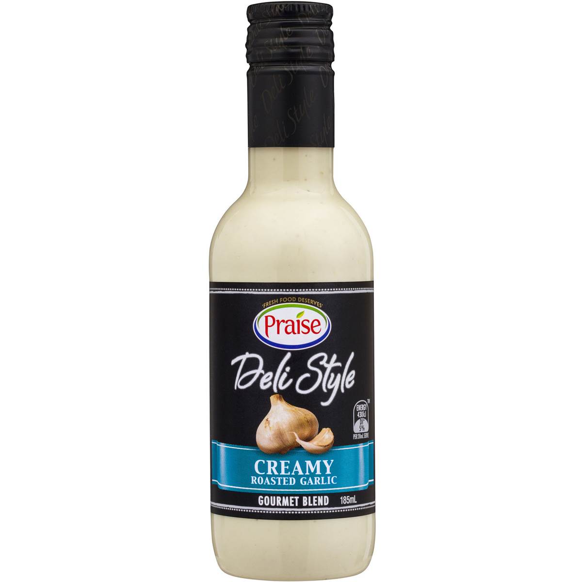 Praise Deli Style Salad Dressing Creamy Roast Garlic 185ml Woolworths