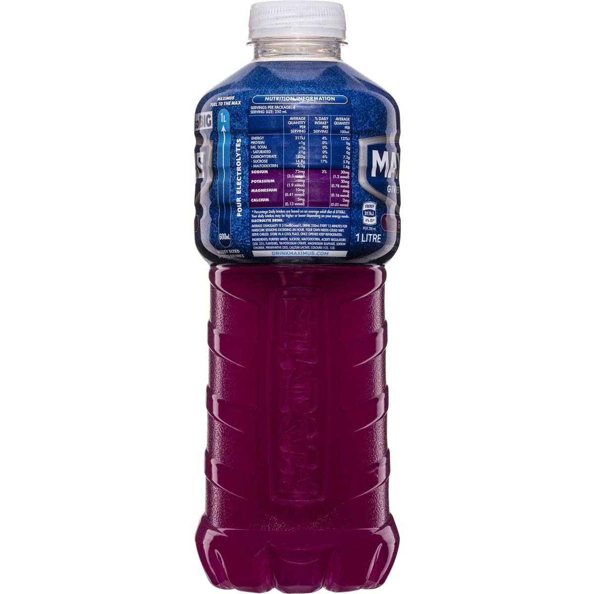 Maximus Grape Isotonic Sports Drink 1l Woolworths