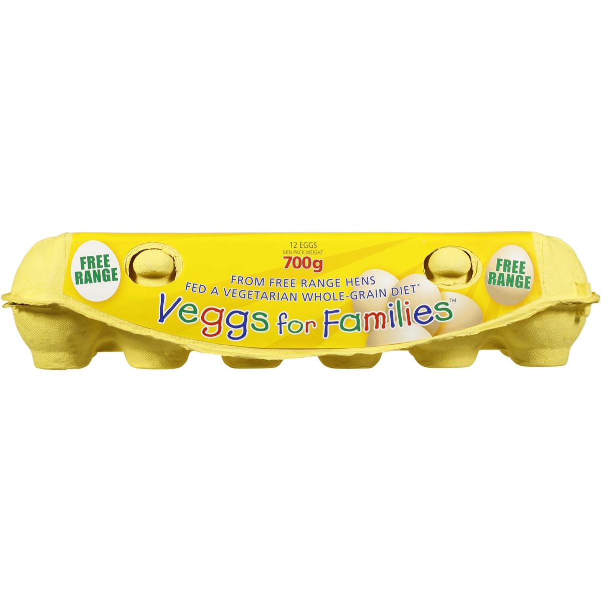 Veggs For Families 12 Large Free Range Eggs 700g | Woolworths