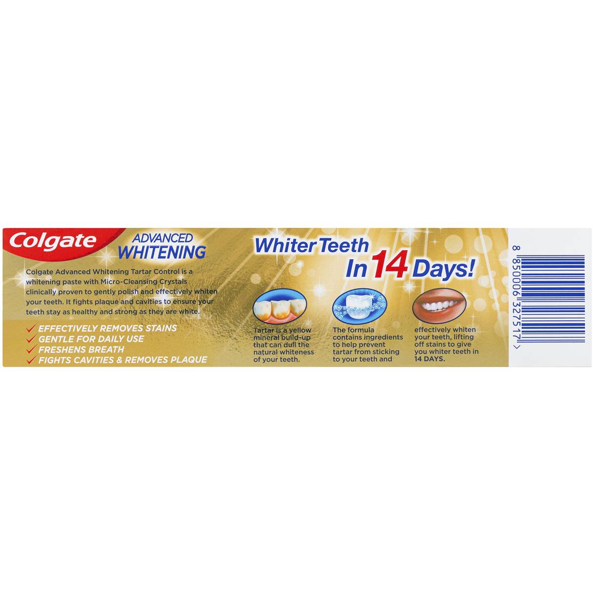 Colgate Advanced Whitening Tartar Control Toothpaste 190g Woolworths