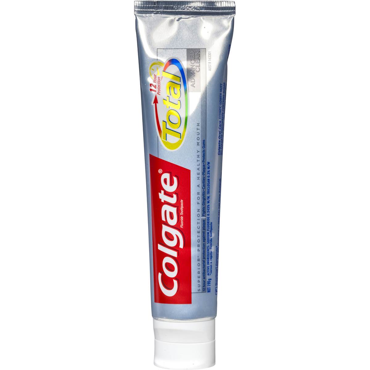 Colgate Total Toothpaste Advanced Clean 190g Woolworths