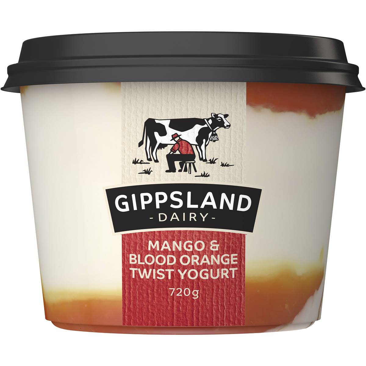 Gippsland Dairy Mango & Blood Orange Twist Yoghurt 720g Woolworths