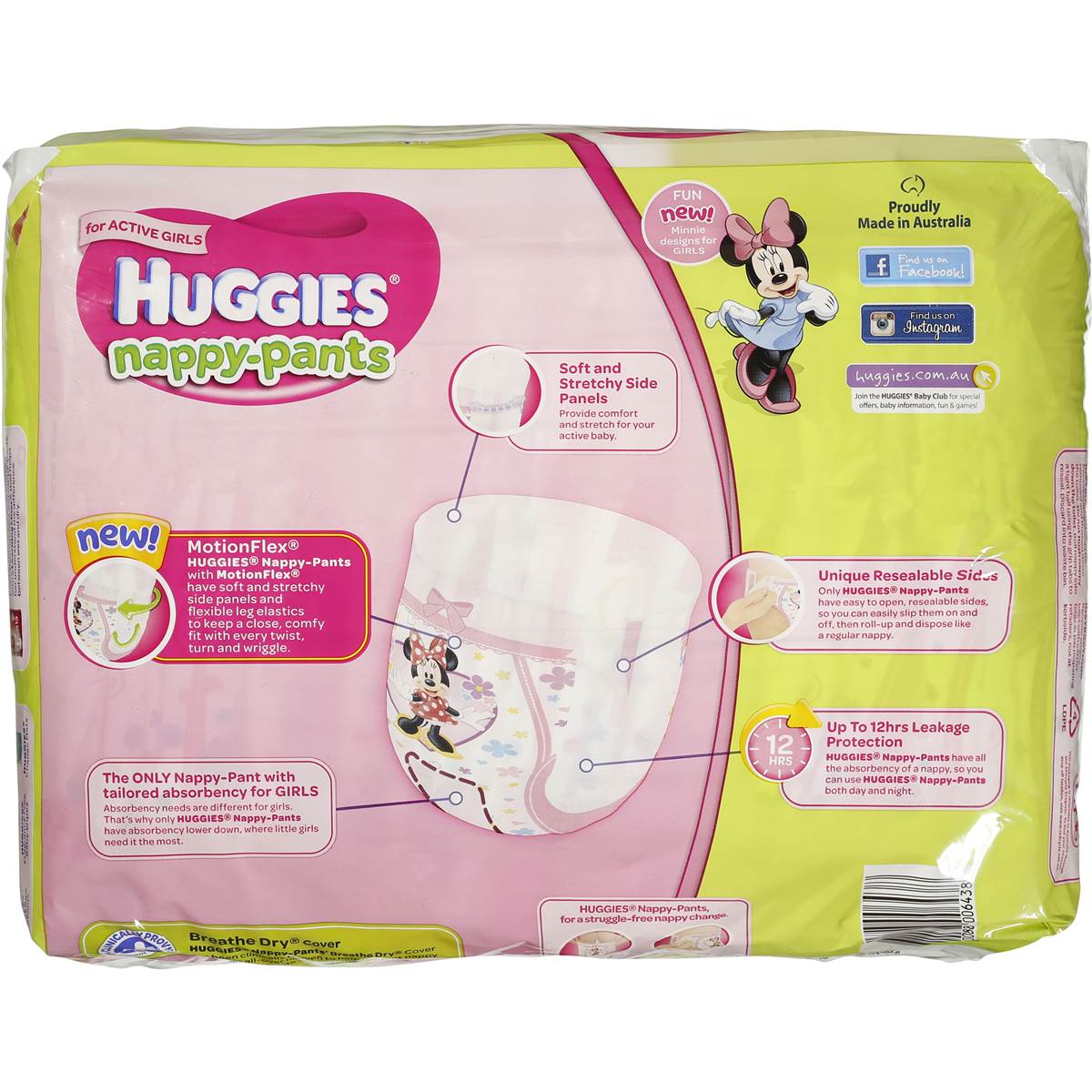 Huggies Nappy Pants Junior 16kg+ Girl 26 Pack Woolworths