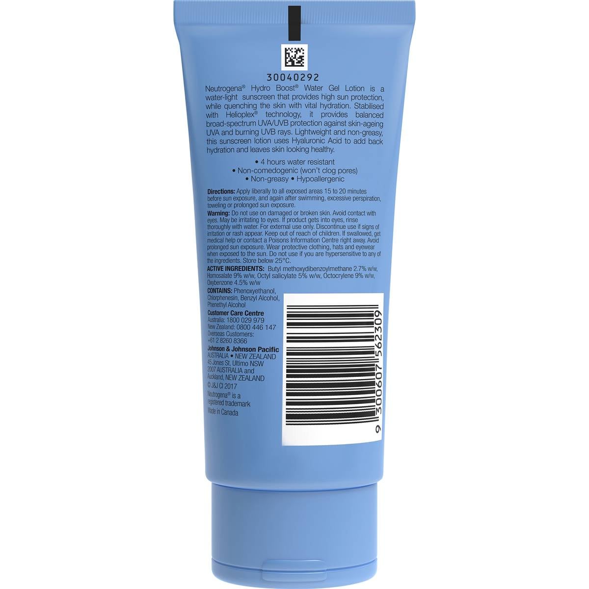 Neutrogena Hydro Boost Water Gel Sunscreen Lotion Spf 50 88ml Woolworths