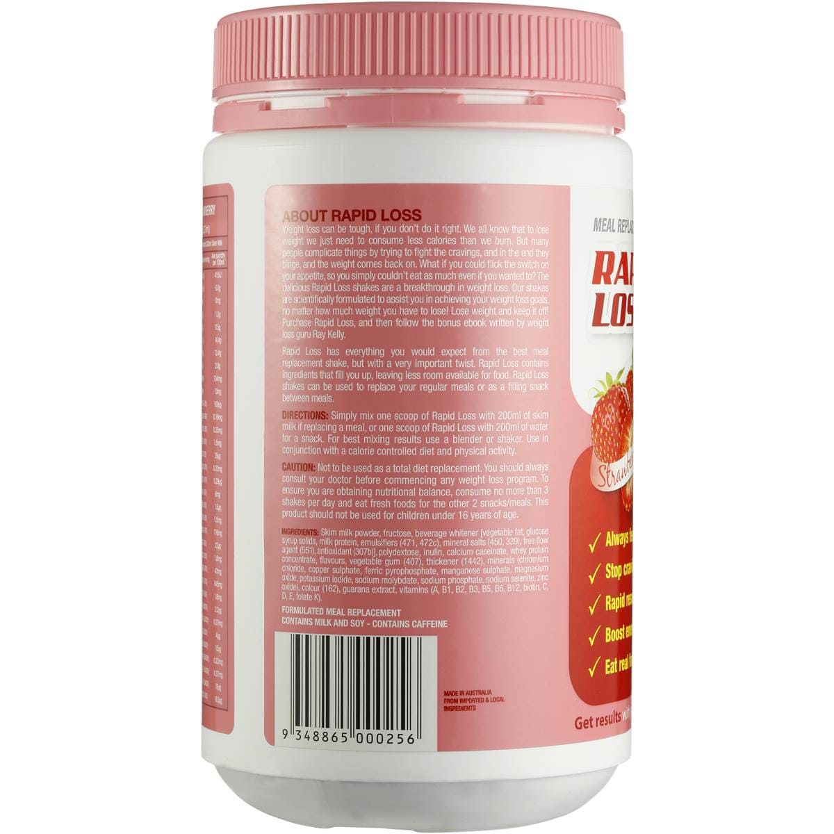 Rapid Loss Shake Mix Strawberry 750g Woolworths