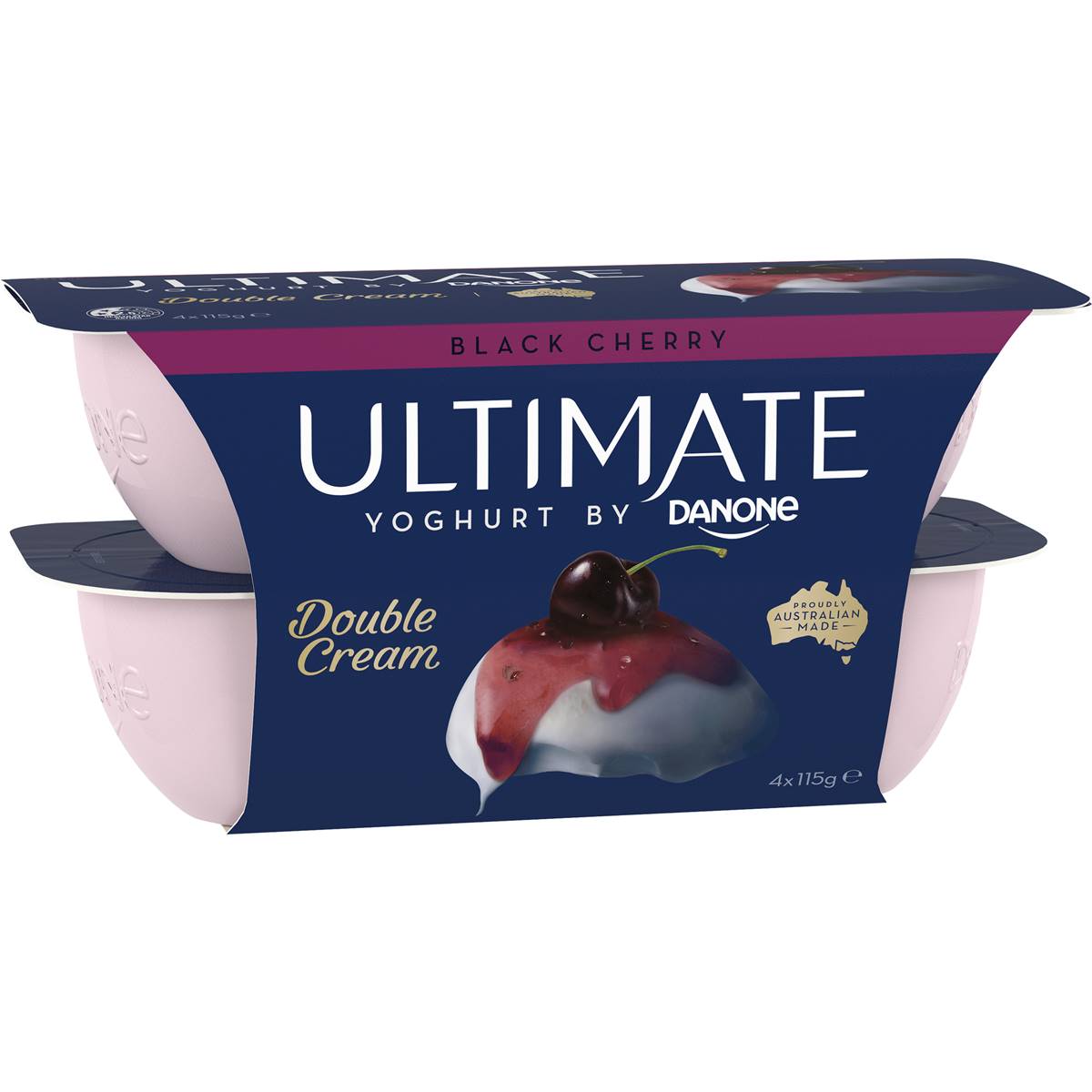 Ultimate Danone Double Cream Yoghurt Black Cherry