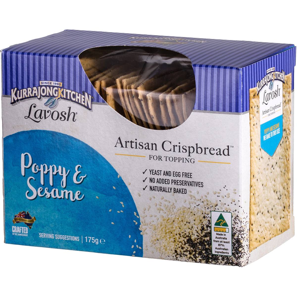 Kurrajong Kitchen Poppy & Sesame Crispbread