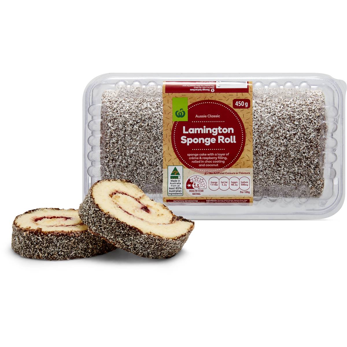 Woolworths Lamington Sponge Roll