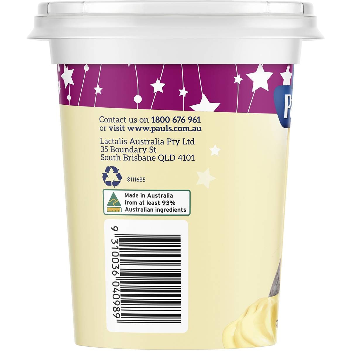 Pauls Brandy Flavoured Double Thick Custard 900g Woolworths