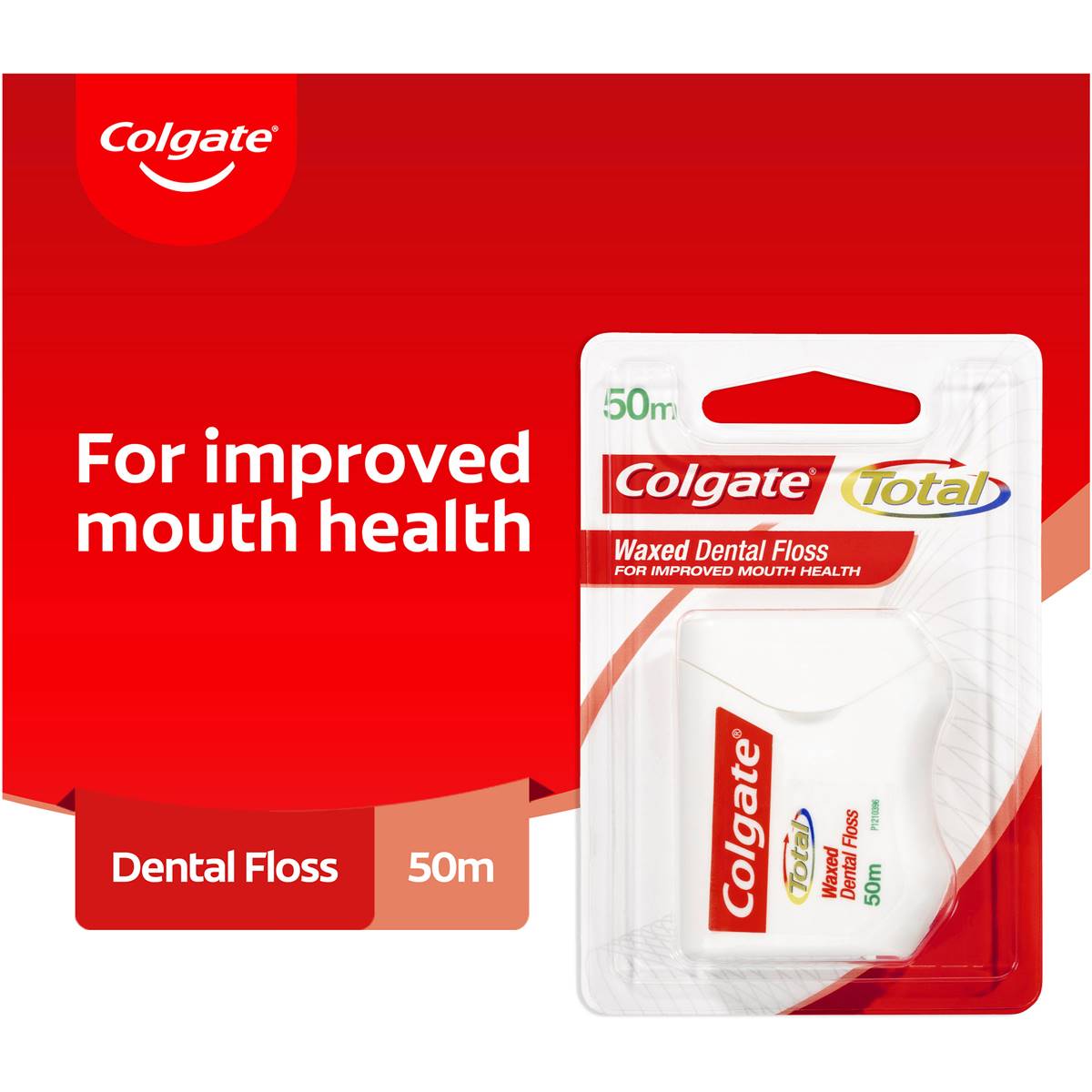 Colgate Total Waxed Dental Floss 50m Woolworths