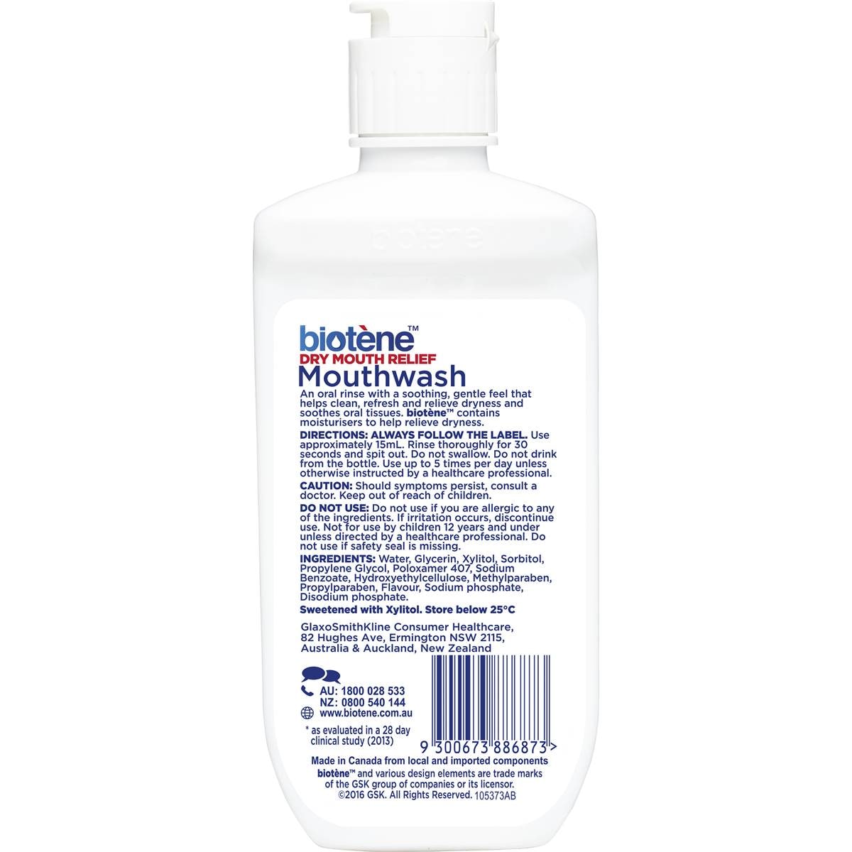 Biotene Mouthwash Dry Mouth Relief Fresh Mint 235ml Woolworths