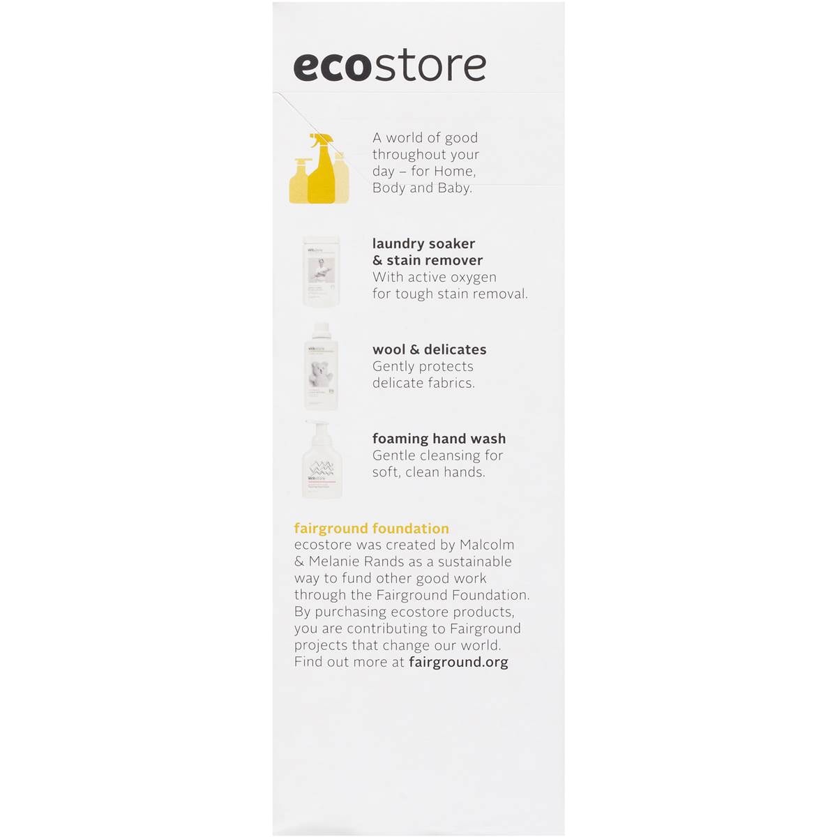Ecostore Top & Front Loader Laundry Powder 2kg Woolworths