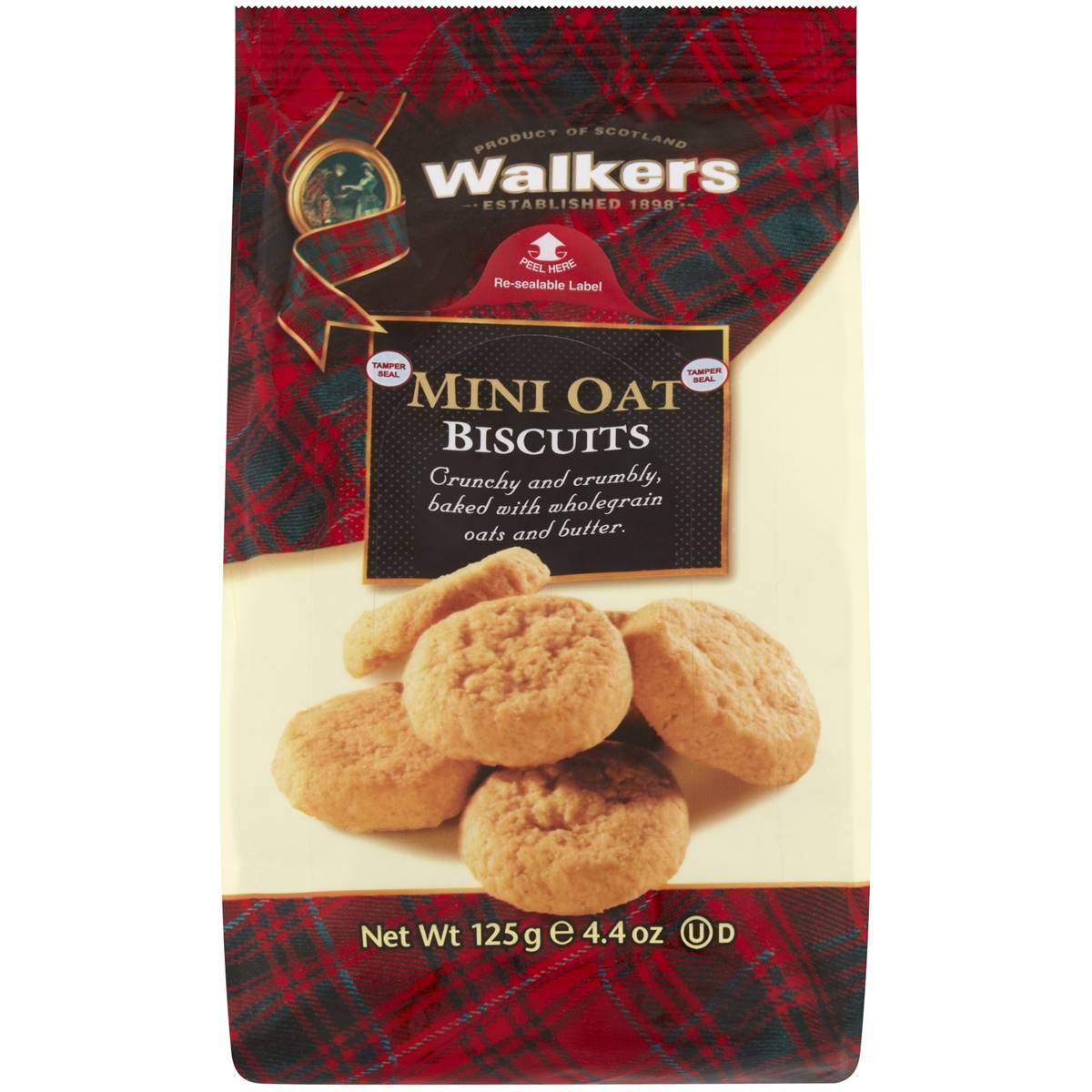Walkers Mini Oat Biscuits 125g Woolworths