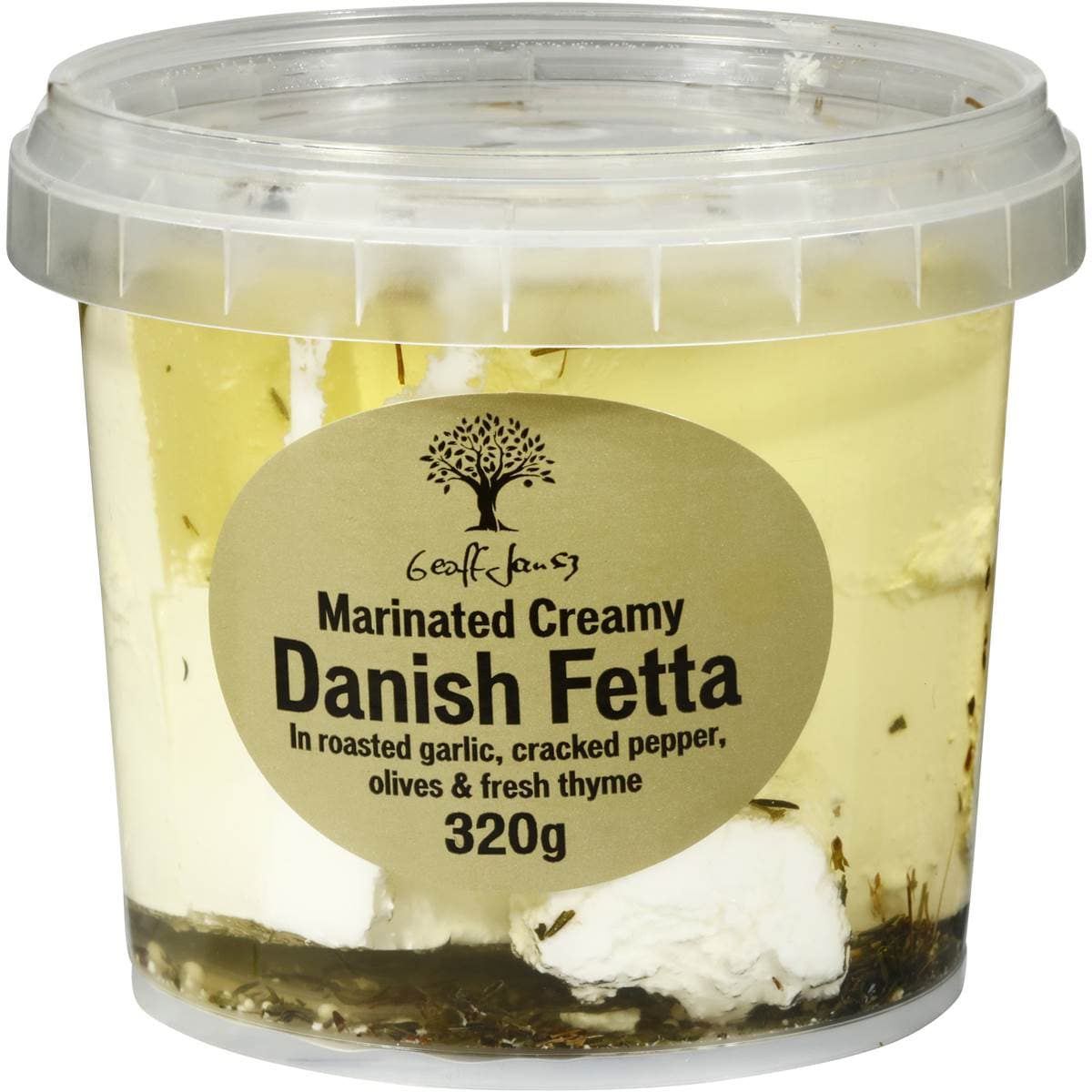 Geoff Jansz Marinated Creamy Danish Fetta 320g Woolworths