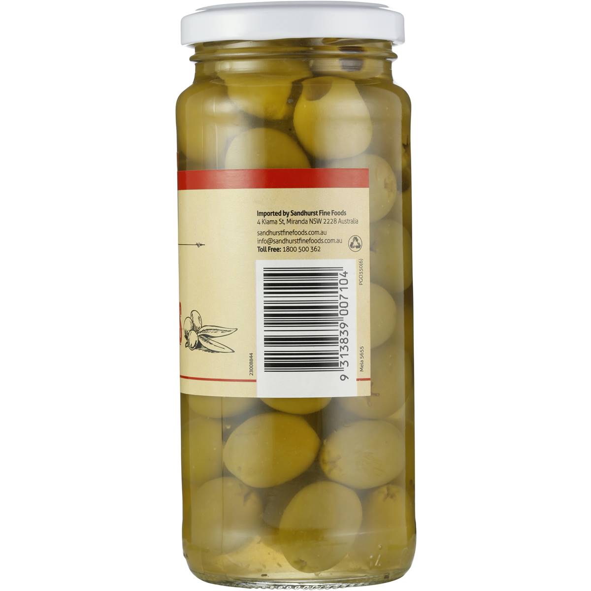 Sandhurst Olives Green Pitted 350g Woolworths