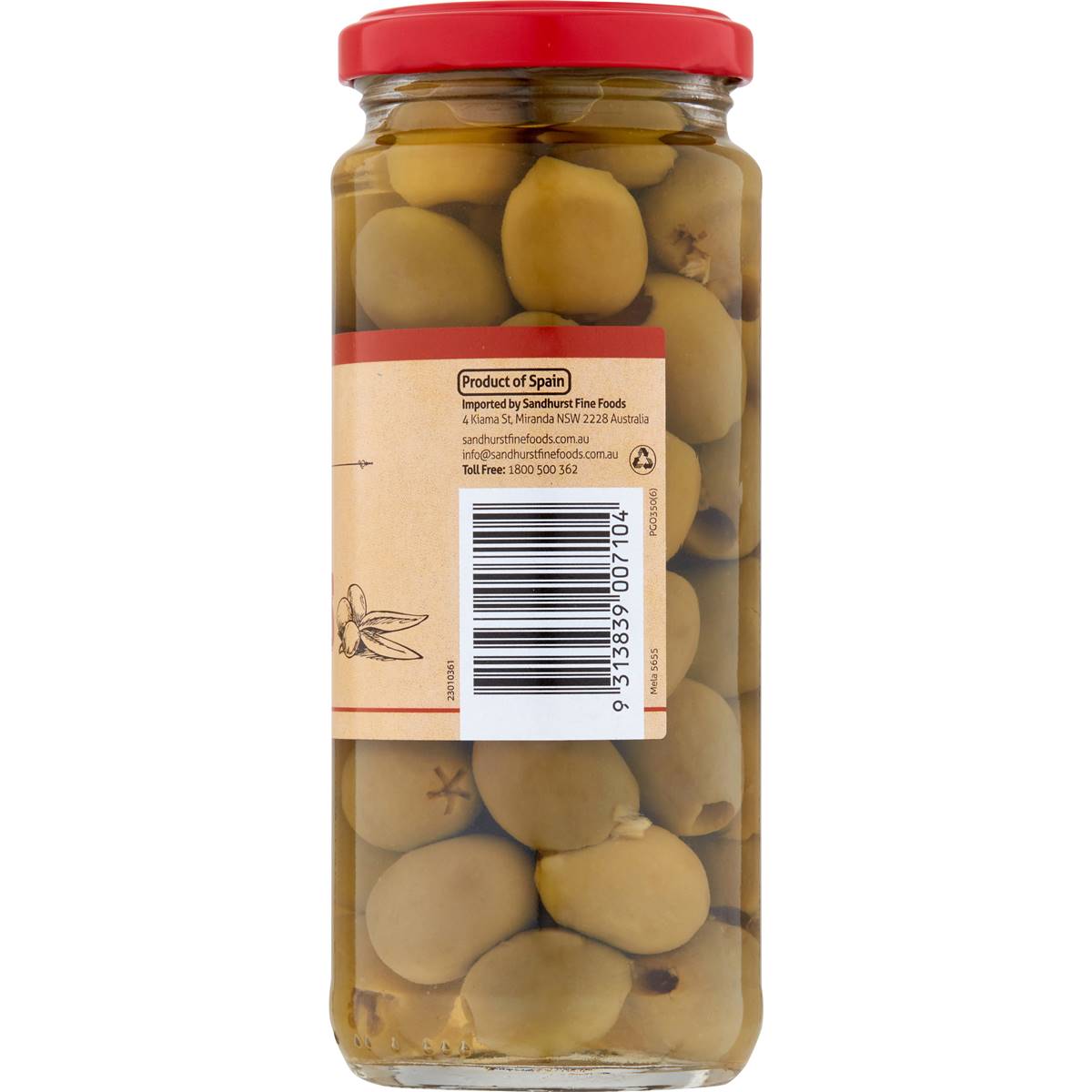 Sandhurst Olives Green Pitted 350g Woolworths