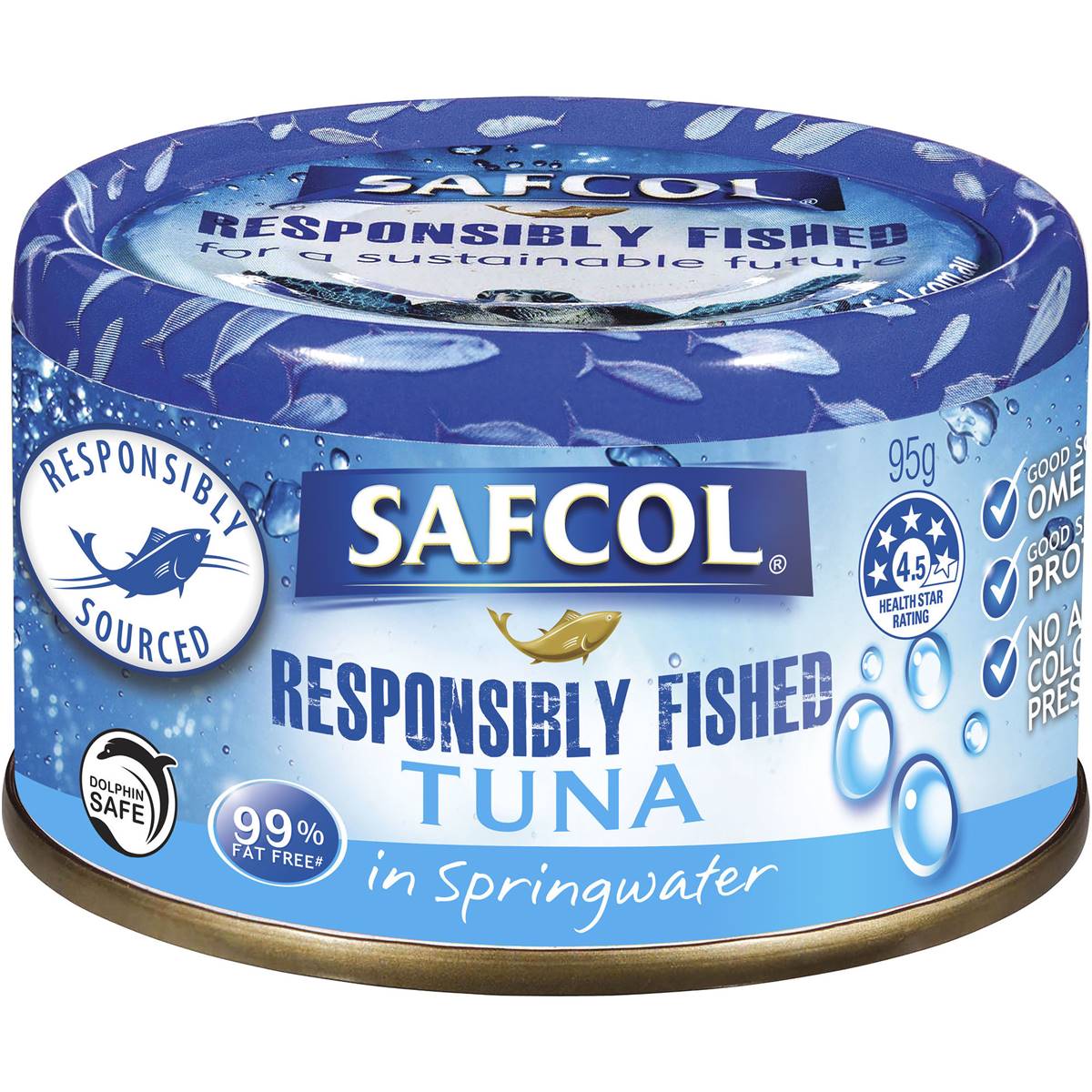 Safcol Responsibly Fished Tuna In Spring Water 95g Woolworths