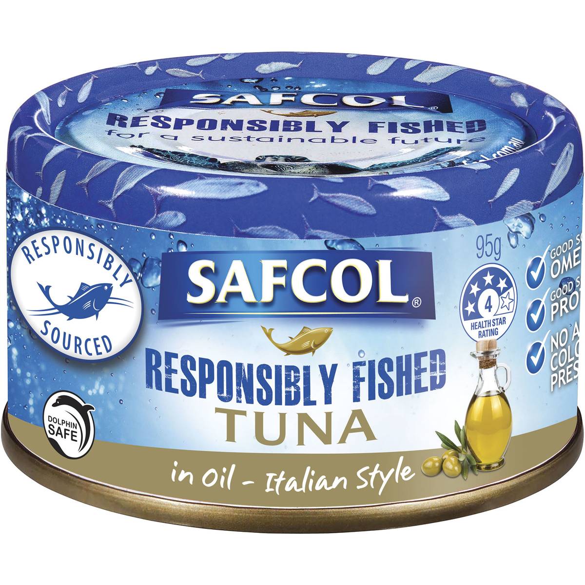 Safcol Responsibly Fished Tuna In Olive Oil 95g Woolworths