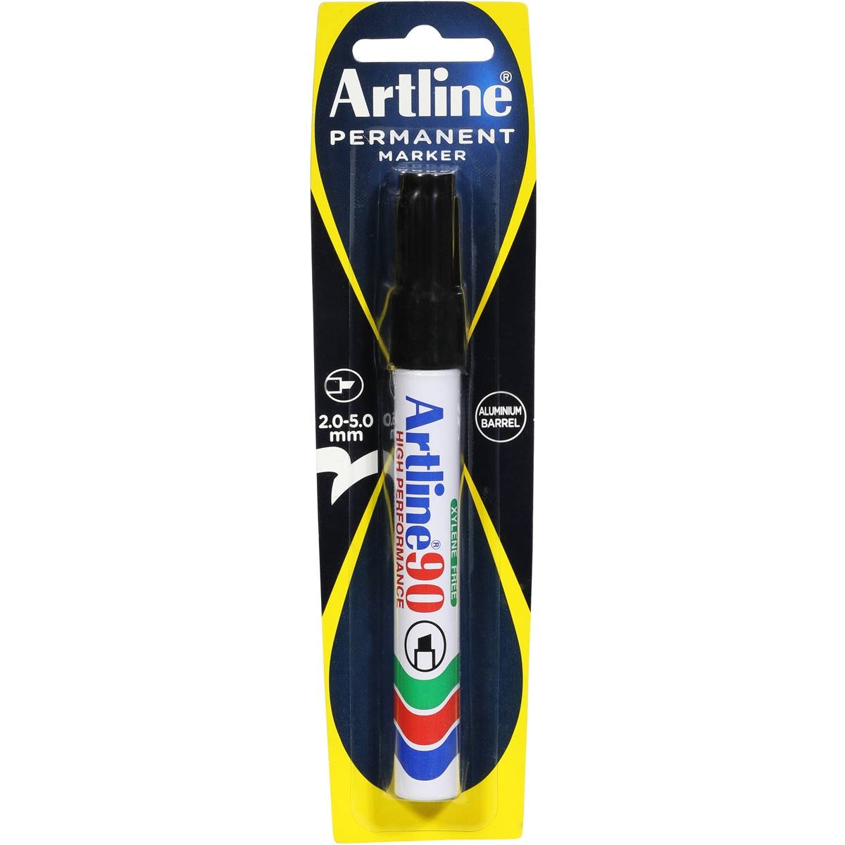 Artline Permanent Marker 90 Black Each Woolworths
