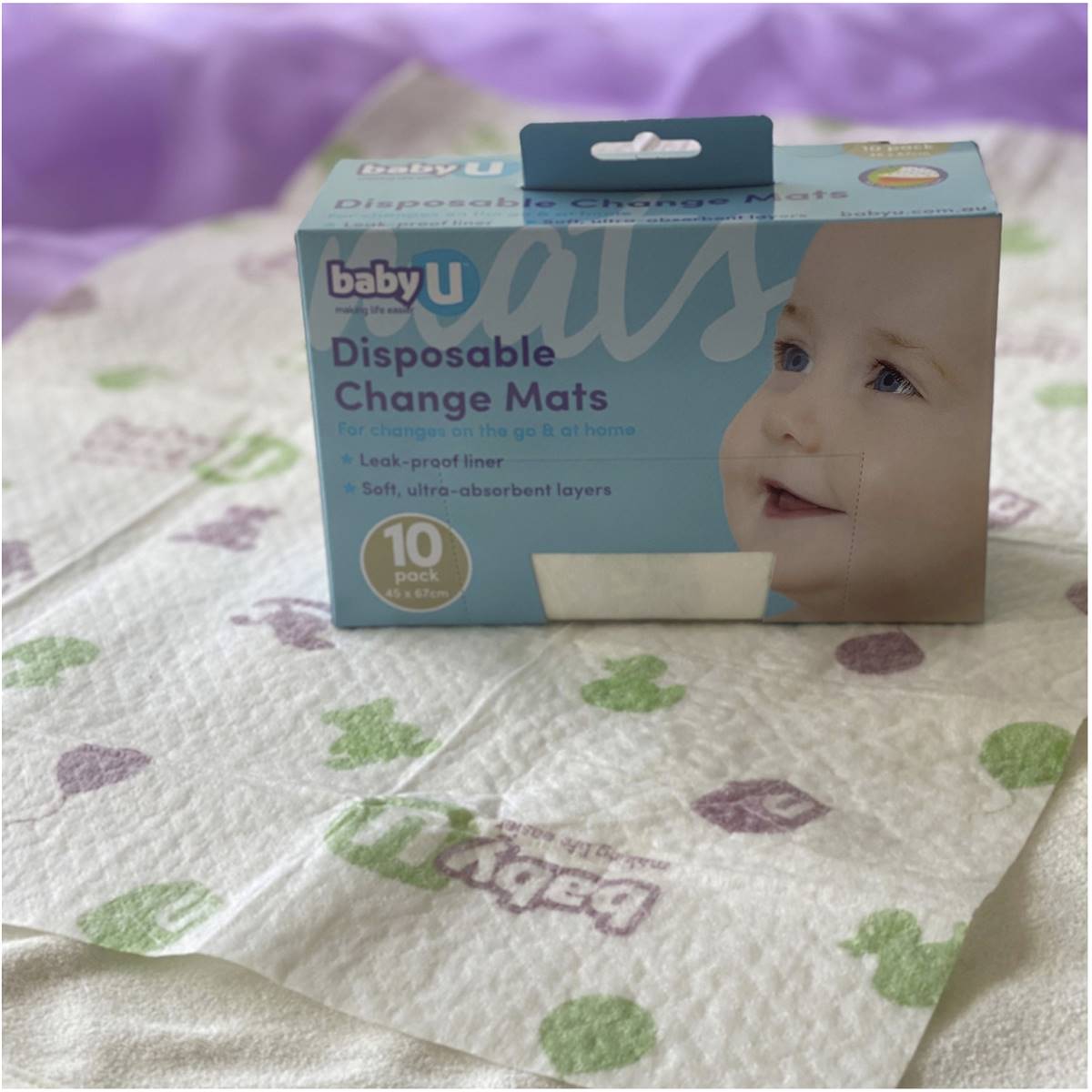 Baby U Disposable Change Mats 10 Pack Woolworths