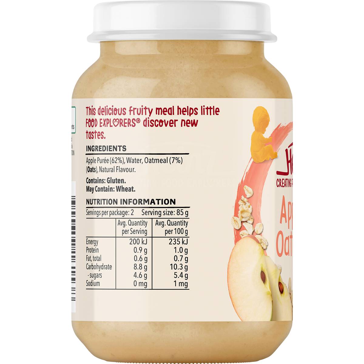 Heinz Baby Food Apple & Oatmeal 6+ Months 170g Woolworths