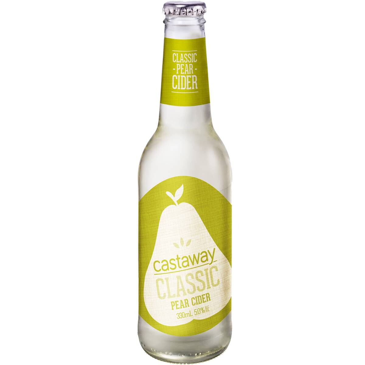 Castaway Pear Cider Bottle 330ml Single Woolworths