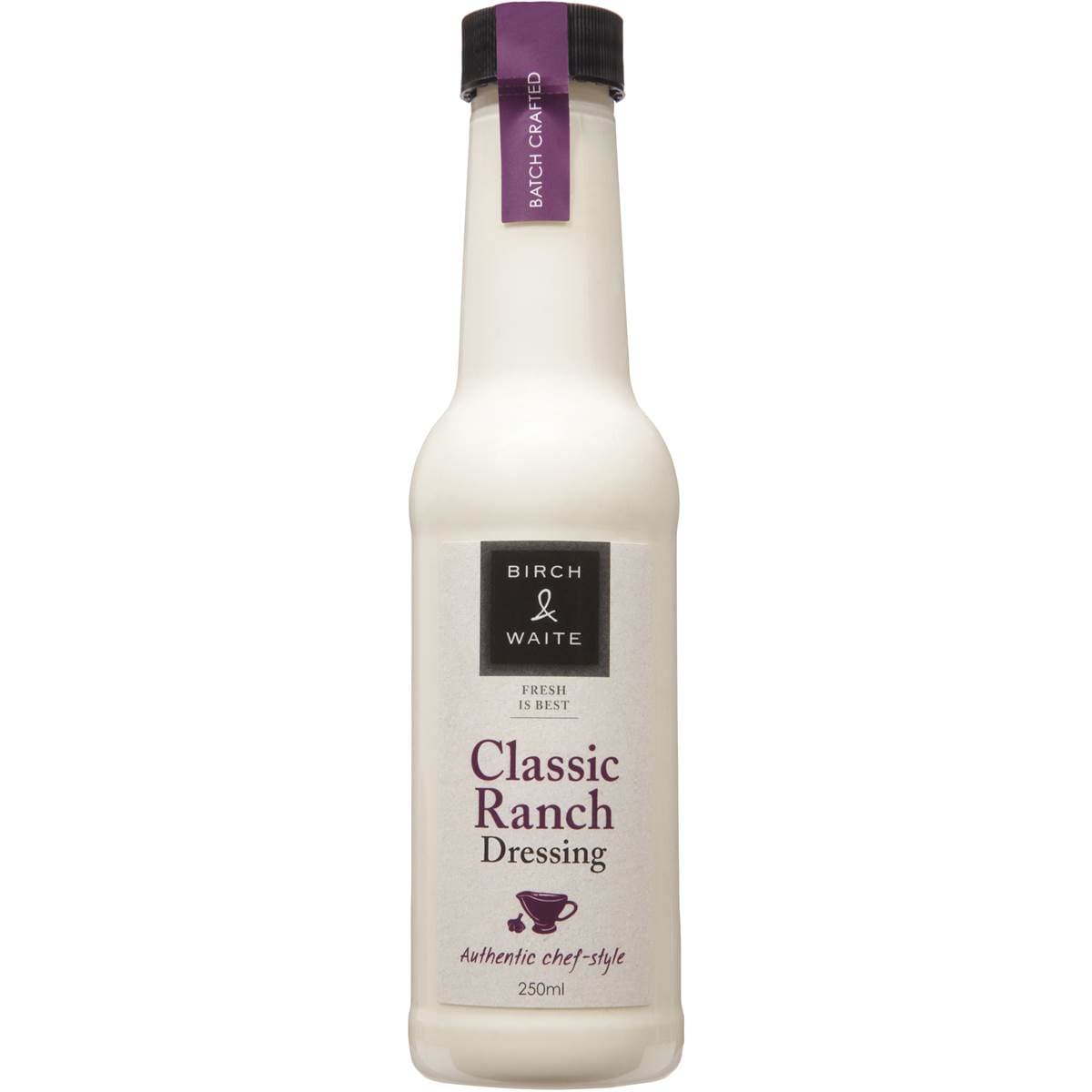 Birch & Waite Classic Ranch Dressing 250ml Woolworths