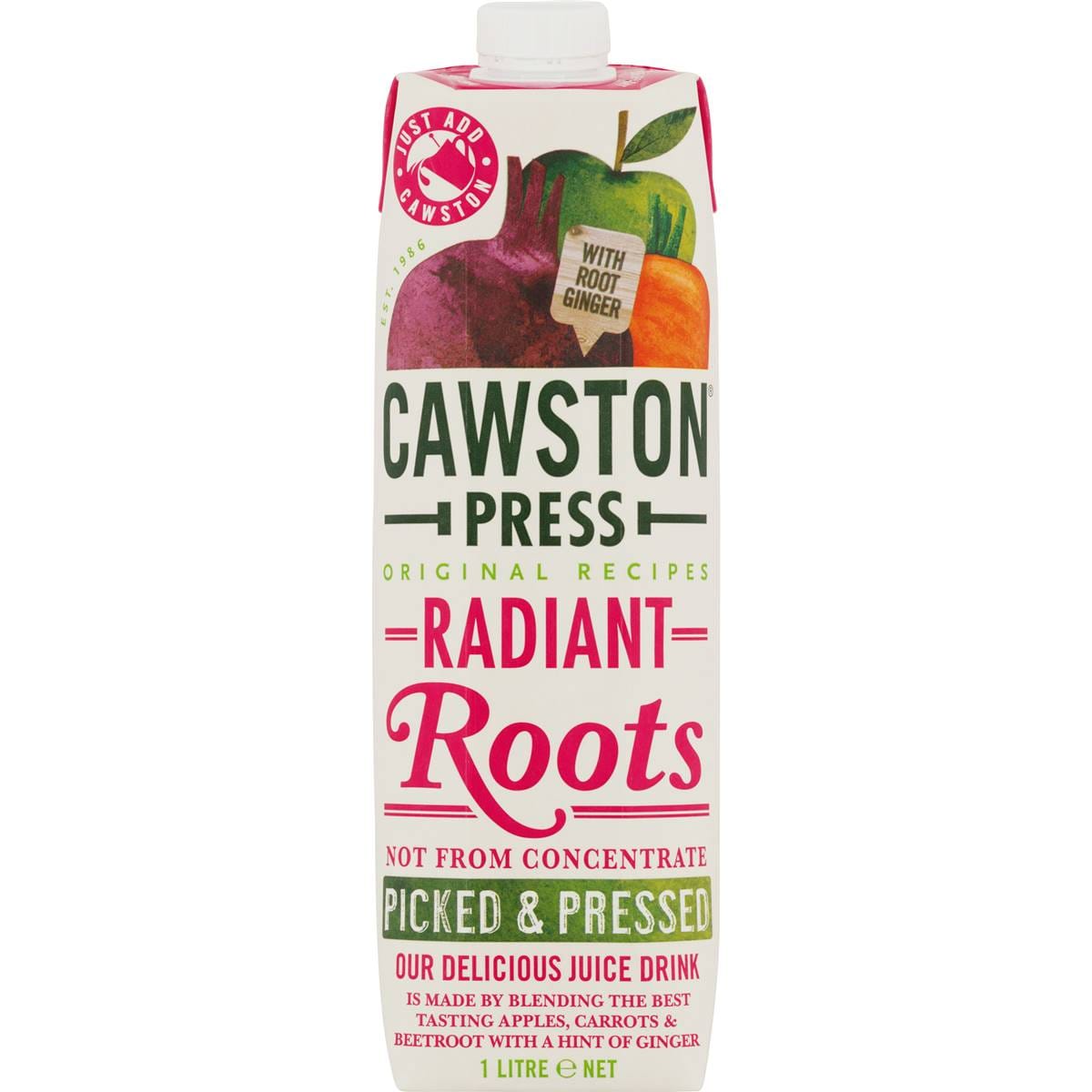 Cawston Press Radiant Roots Juice 1l Woolworths