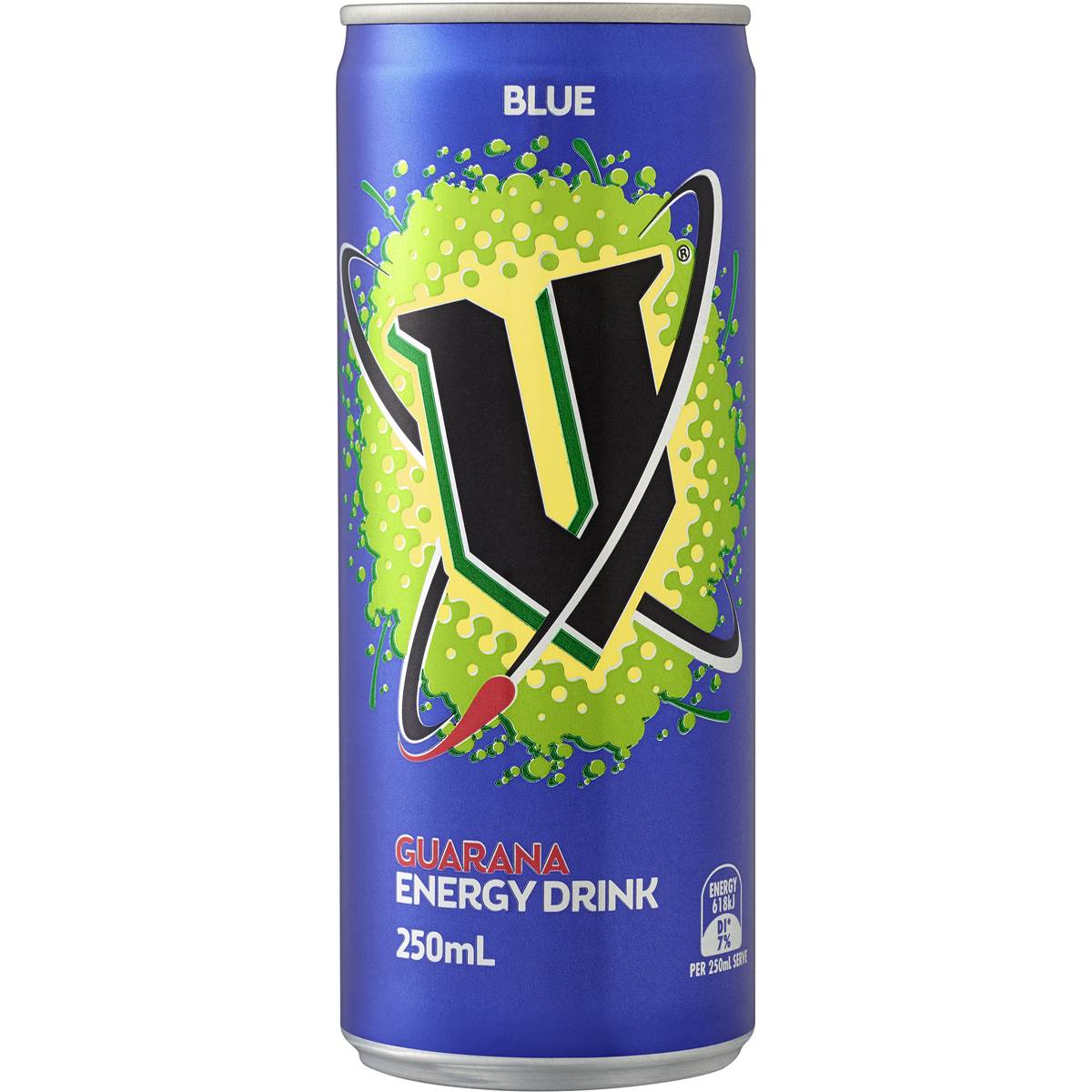 V Energy Drink Blue Can 250ml Woolworths
