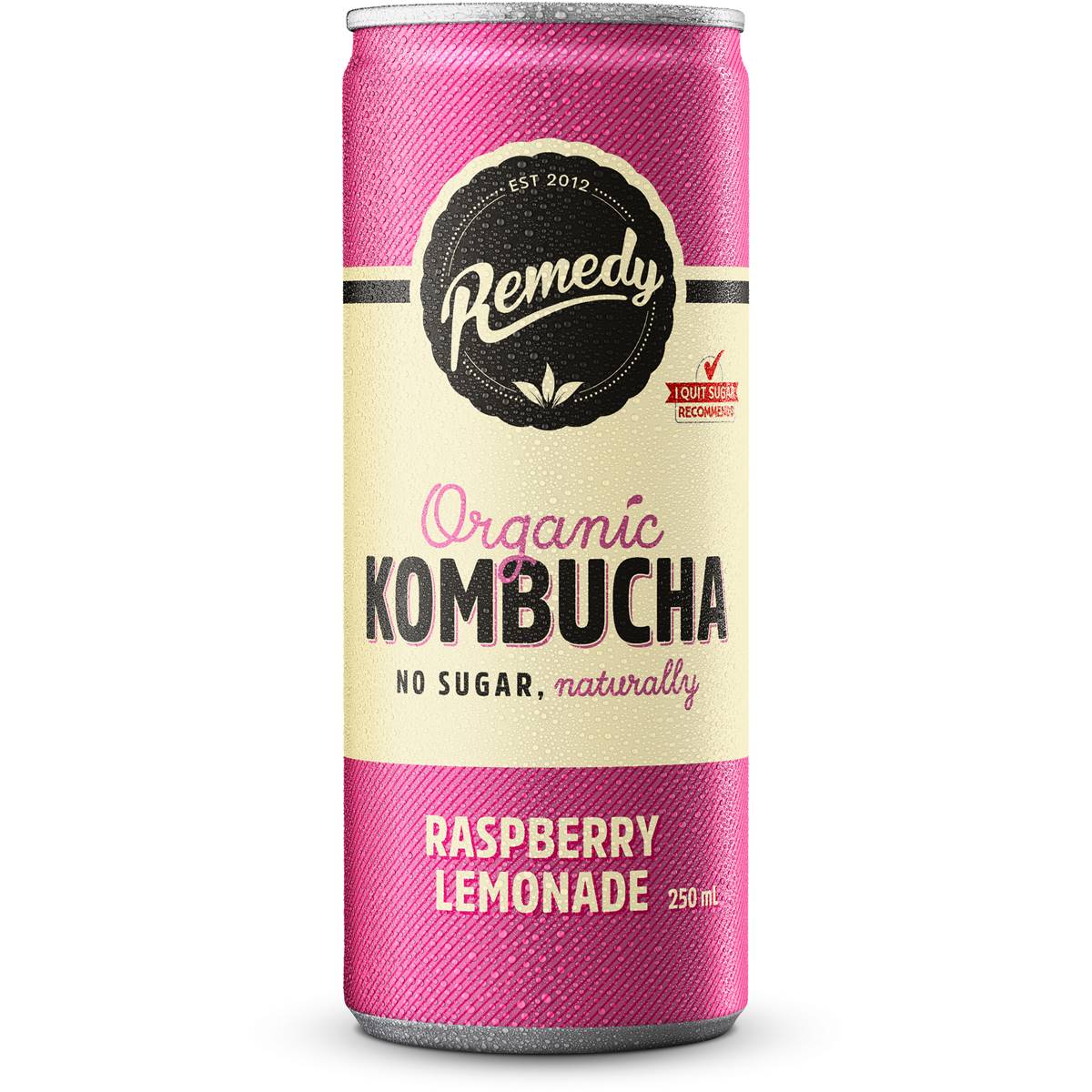 Remedy Kombucha Raspberry Lemonade 250ml | Woolworths