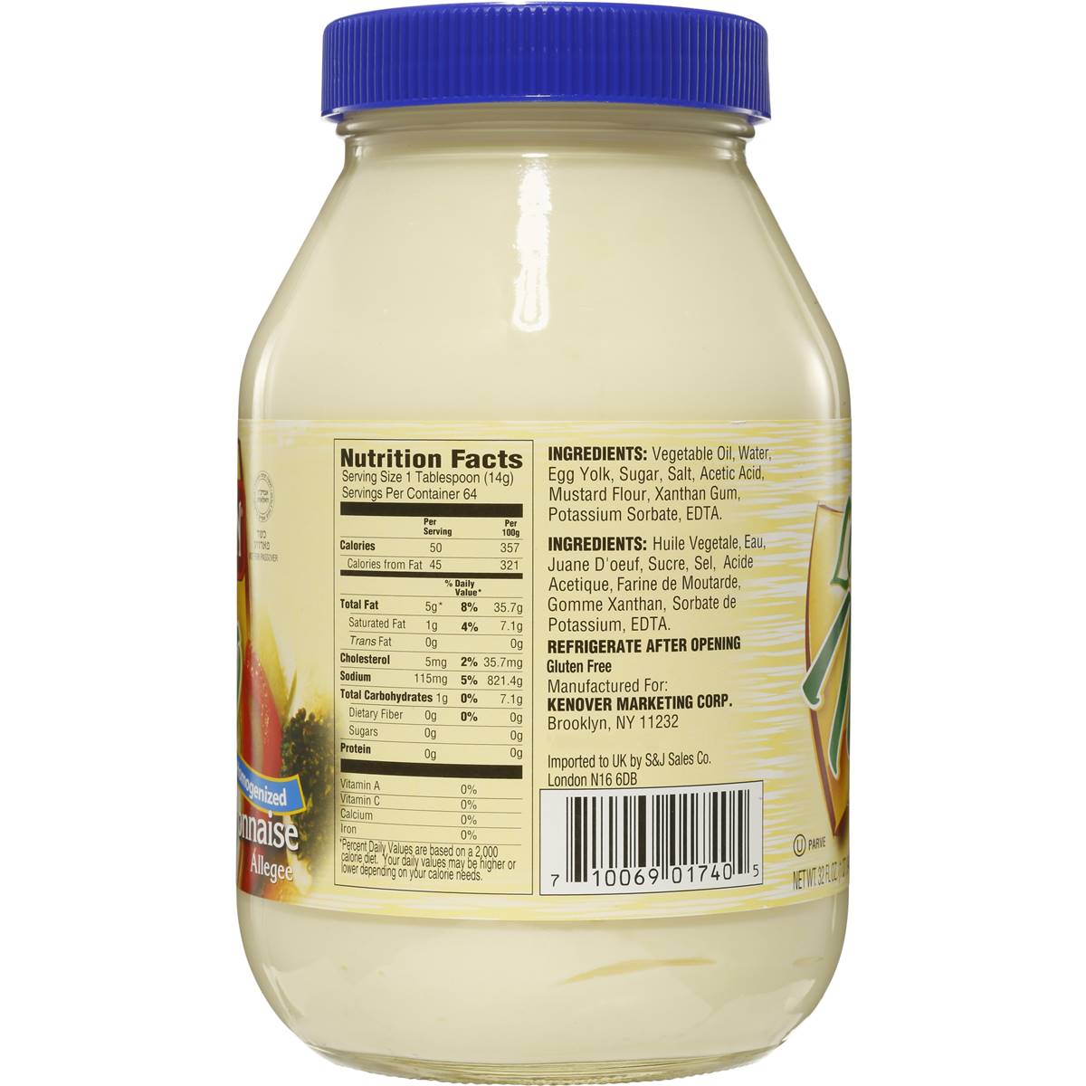 Gefen Mayonnaise Light 946ml Woolworths