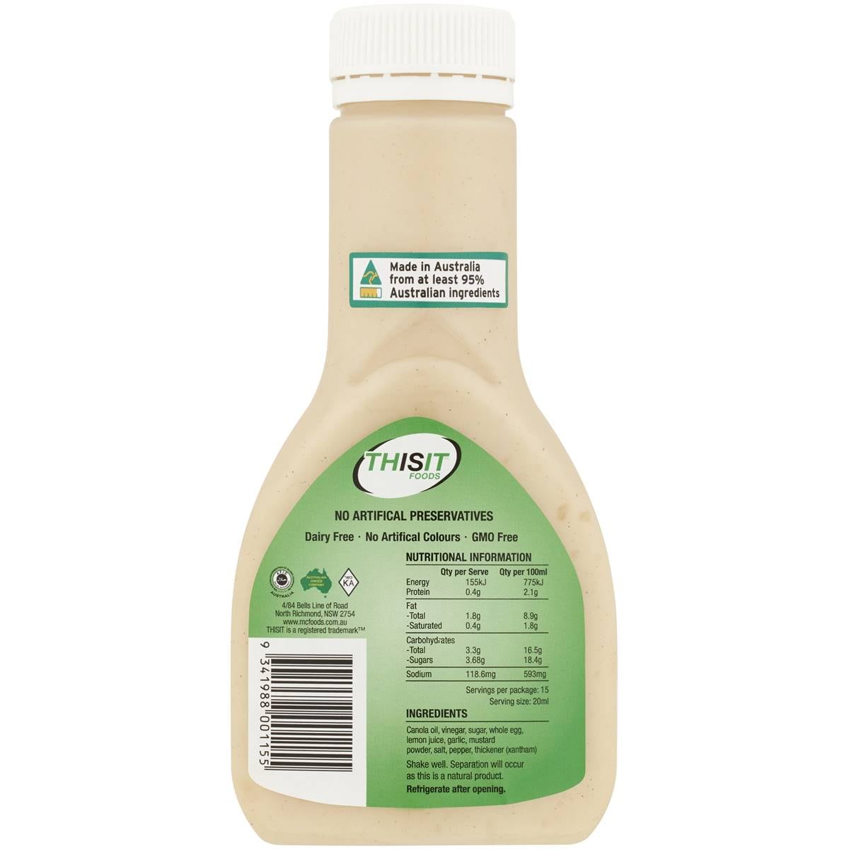 Thisit Classic Italian Dressing 300ml Woolworths