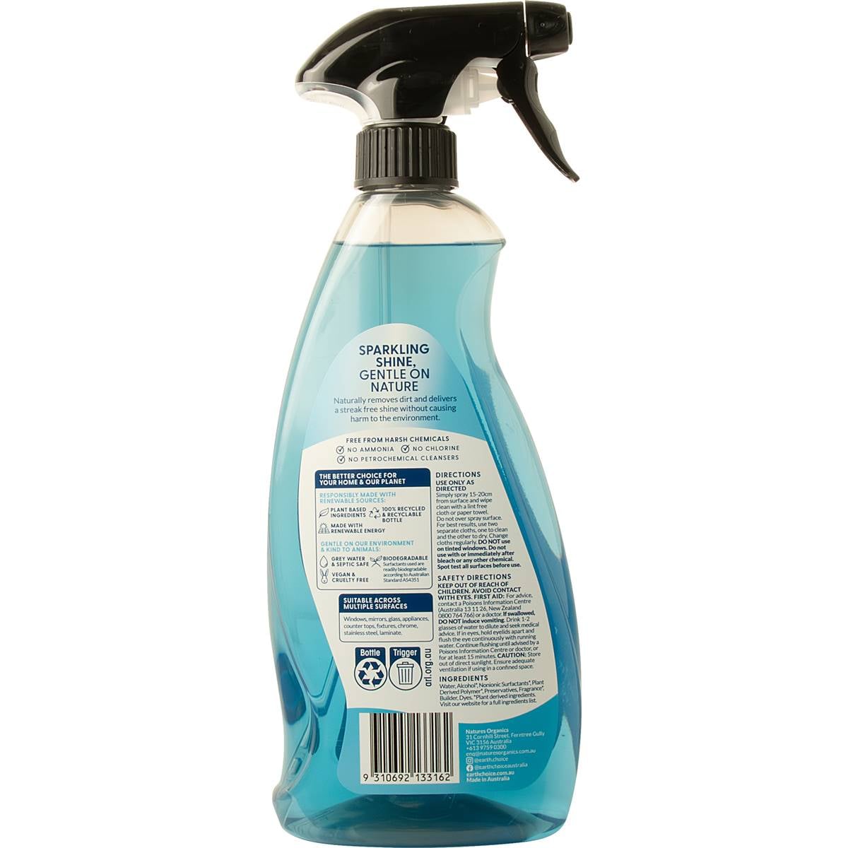 Earth Choice Window Cleaner Window 600ml Woolworths