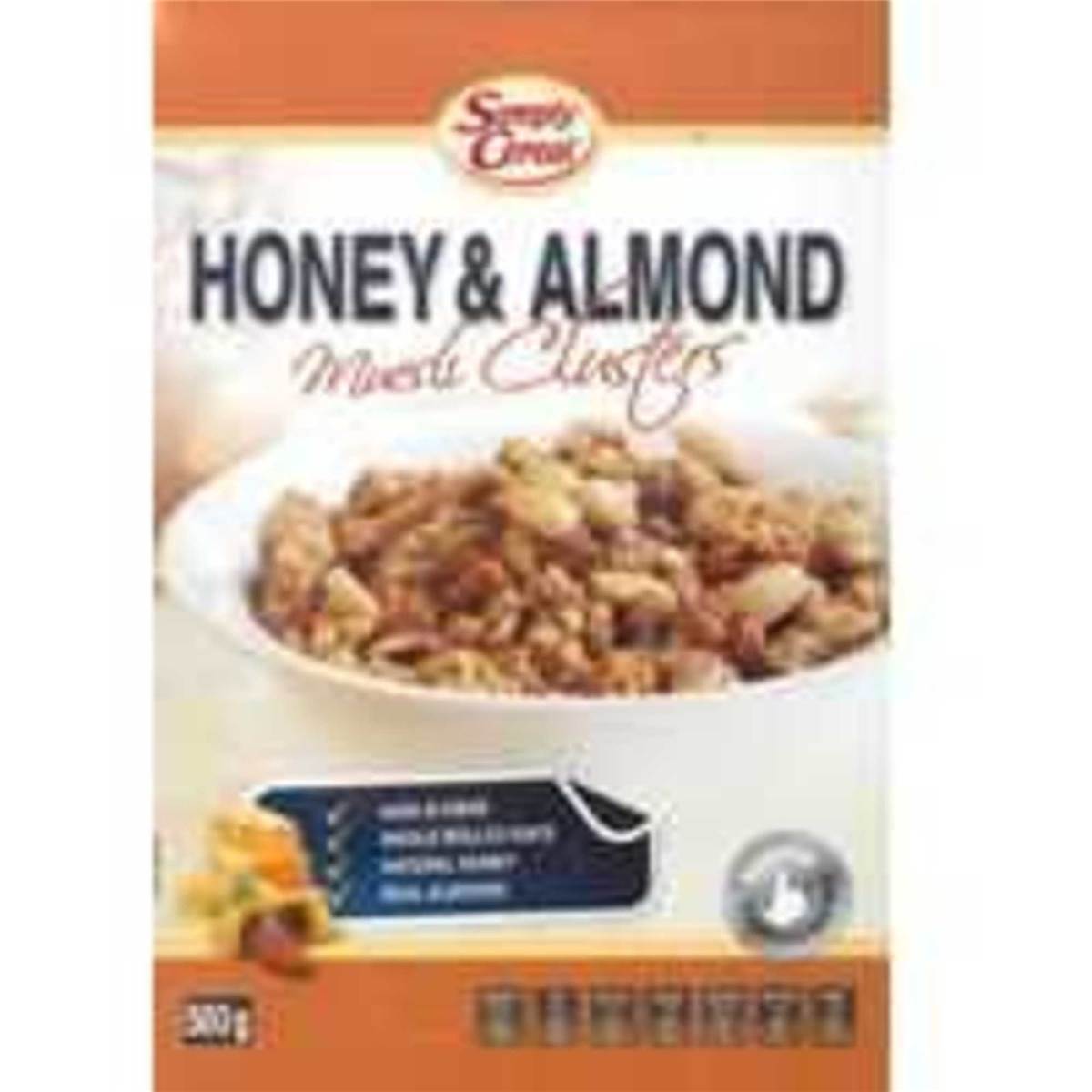 Simply Cereal Honey & Almond Muesli Clusters 500g Woolworths