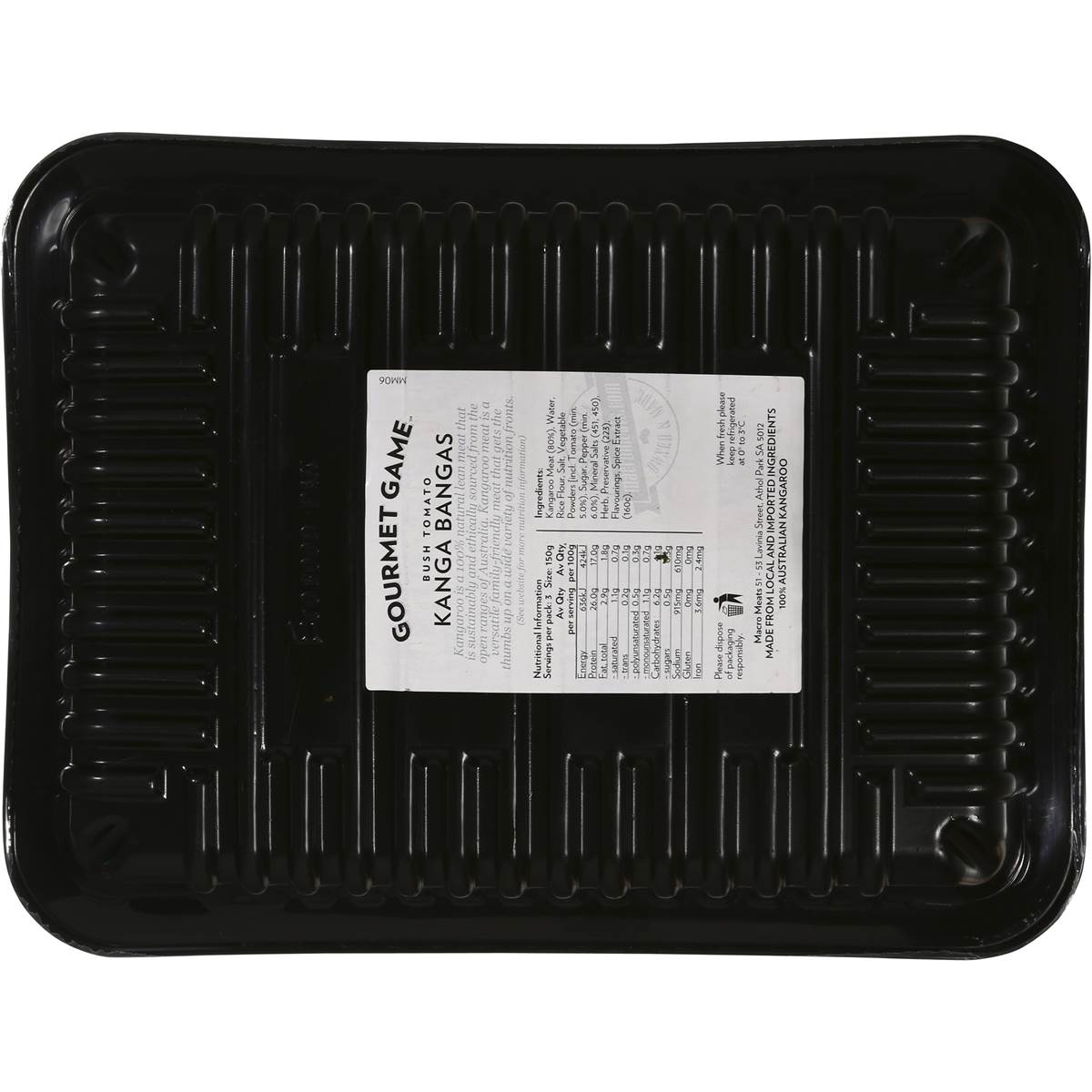 K Roo Kangaroo Sausages Kanga Bangas Bush Tomato 500g Woolworths